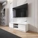 Тумба под телевизор VAYS R-14 Белый, с открытой нишей, ЛДСП, 140&times;40&times;40 см &ndash; для гостиной и спальни, под ТВ