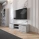 Тумба под телевизор VAYS R-14 Бетон, с открытой нишей, ЛДСП, 140&times;40&times;40 см &ndash; для гостиной и спальни, под ТВ