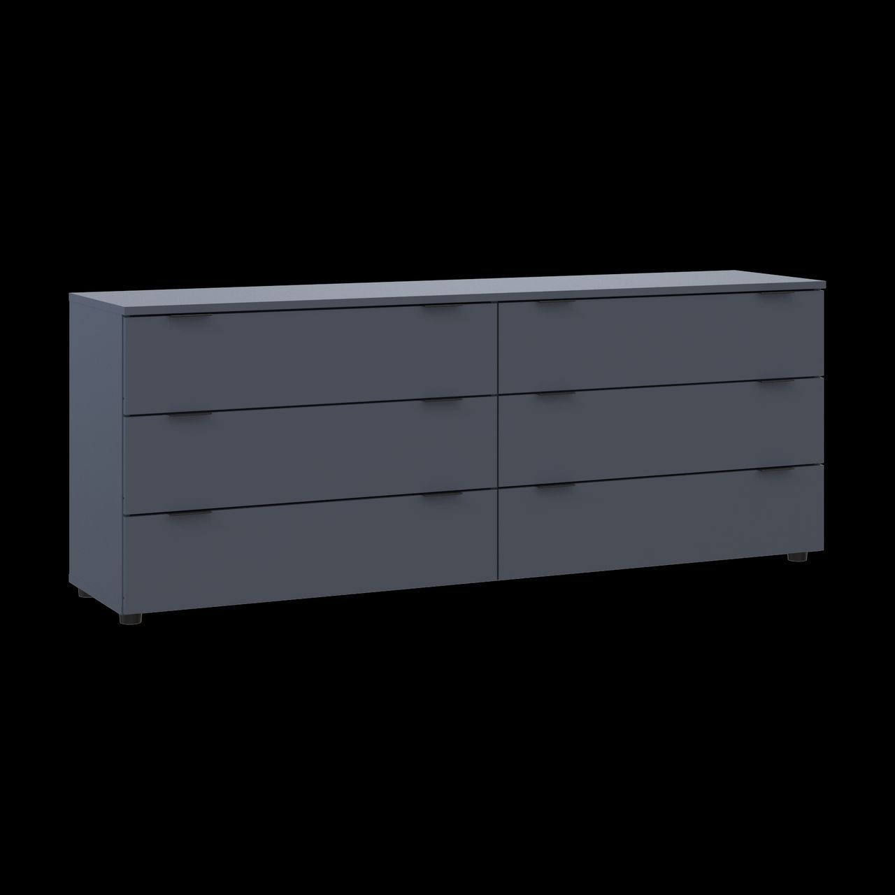 Комод Doros Рон 9 Графіт 6 Шухлядок 160х38х62 (41516176)