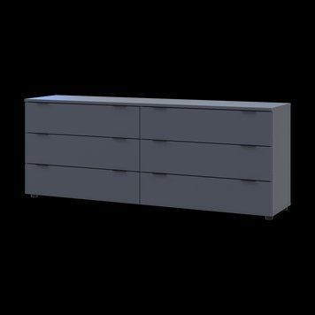Комод Doros Рон 9 Графит 6 Ящичков 160х38х62 (41516176)