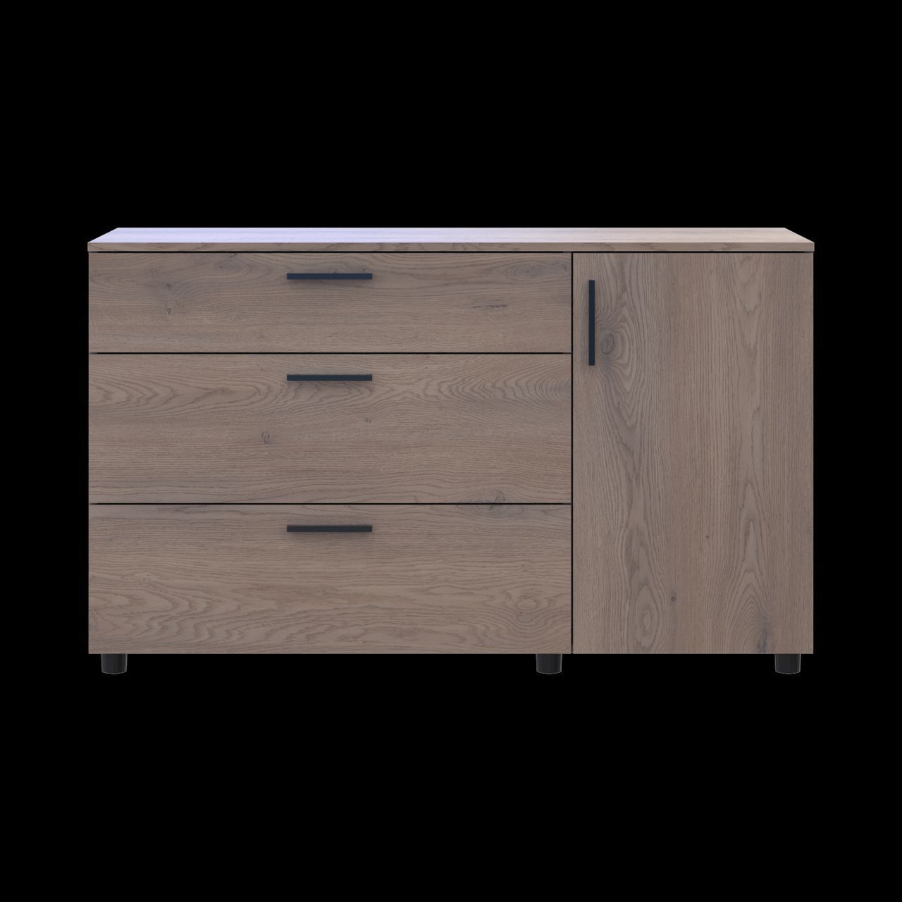 Комод Doros Торн Кремона Канноло 3Ш/1Д 135х51.6х80 (41510177)