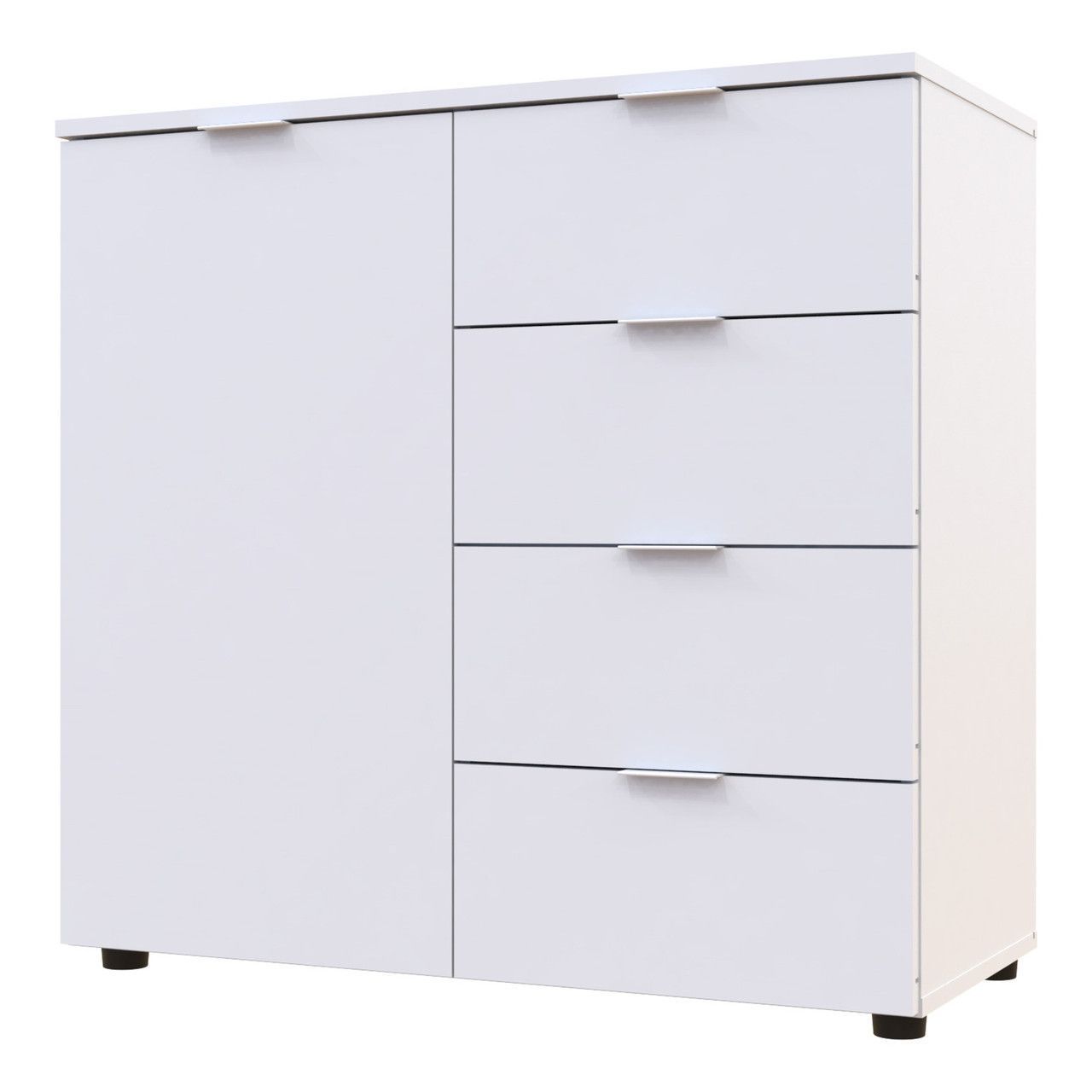 Комод Doros Рон 1 1 фасад 4 шухляди Білий 80х38х81 (41516005)