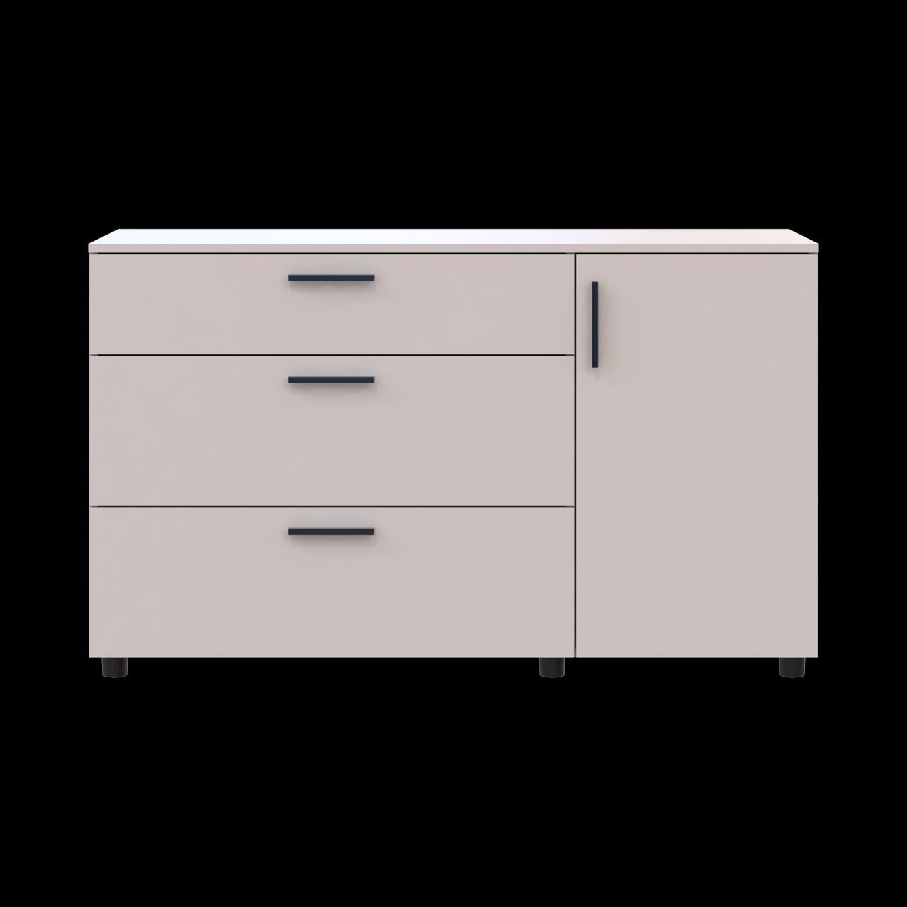Комод Doros Торн Кашемір 3Ш/1Д 135х51.6х80 (41510187)