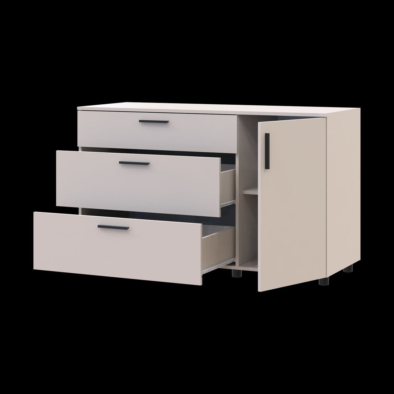 Комод Doros Торн Кашемір 3Ш/1Д 135х51.6х80 (41510187)