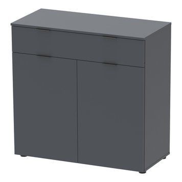 Комод Doros Рон 2 2 фасады 1 шухляда Графит 80х38х100 (41516004)