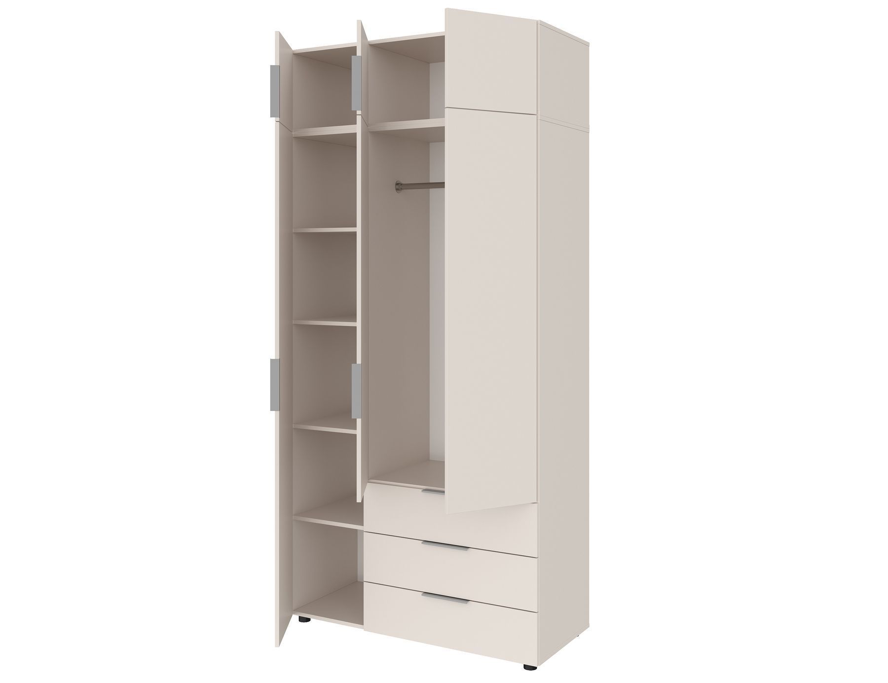 Шкаф Асти-3 + Антресоль Даск Кашемир ш1162/г495/в2400