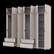 Розпашна Шафа для одягу Doros Лукас Кашемір 3+4 ДСП 280х50х240 (42005120) 2