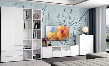 Комод Doros Рон 4 Белый 2 фасада 2 шухляды 180х38х50 (44900221)