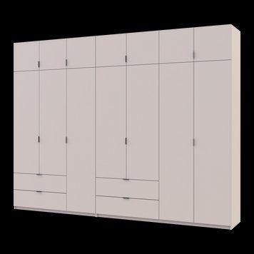 Распашной шкаф для одежды Doros Лукас Кашемир 3+4 ДСП 315х50х240 (42005136)