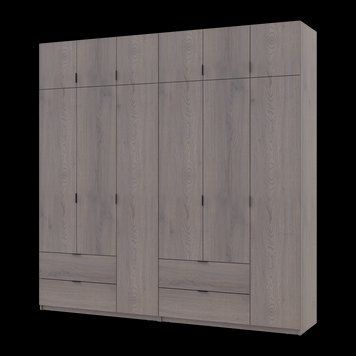 Шафа для одягу Doros Лукас Канноло/Канноло 3+3 ДСП 240х50х240 (42005241)