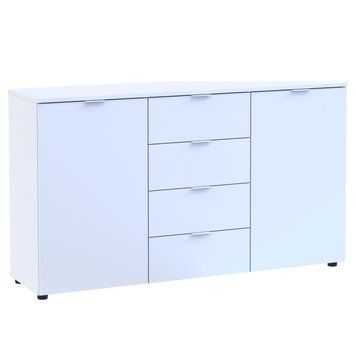 Комод Doros Рон 5 Белый 2 фасада 4 шухляды 140х38х81 (44900223)