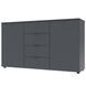 Комод Doros Рон 5 Графит 2 фасада 4 шухляды 140х38х81 (44900235) 2
