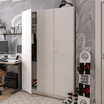 Шафа для одягу Doros Промо Білий 3 ДСП 135х48х204 (80737071)