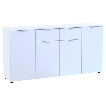 Комод Doros Рон 7 Белый 4 фасада 2 шухляды 160х38х81 (44900222)