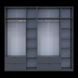 Распашной шкаф для одежды Doros Лукас Графит 3+3 ДСП 255х50х240 (42005113) 5
