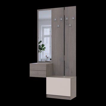 Передпокій Doros Сола 2+3 Канноло/Кашемір ДСП / дзеркало 105х40х215 (42005234)