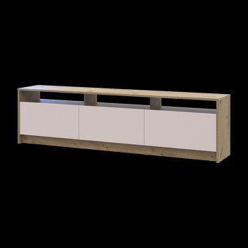 Тумба ТВ Doros U3 Дуб Артизан/Кашемир ДСП 180х33х43 (41516203)
