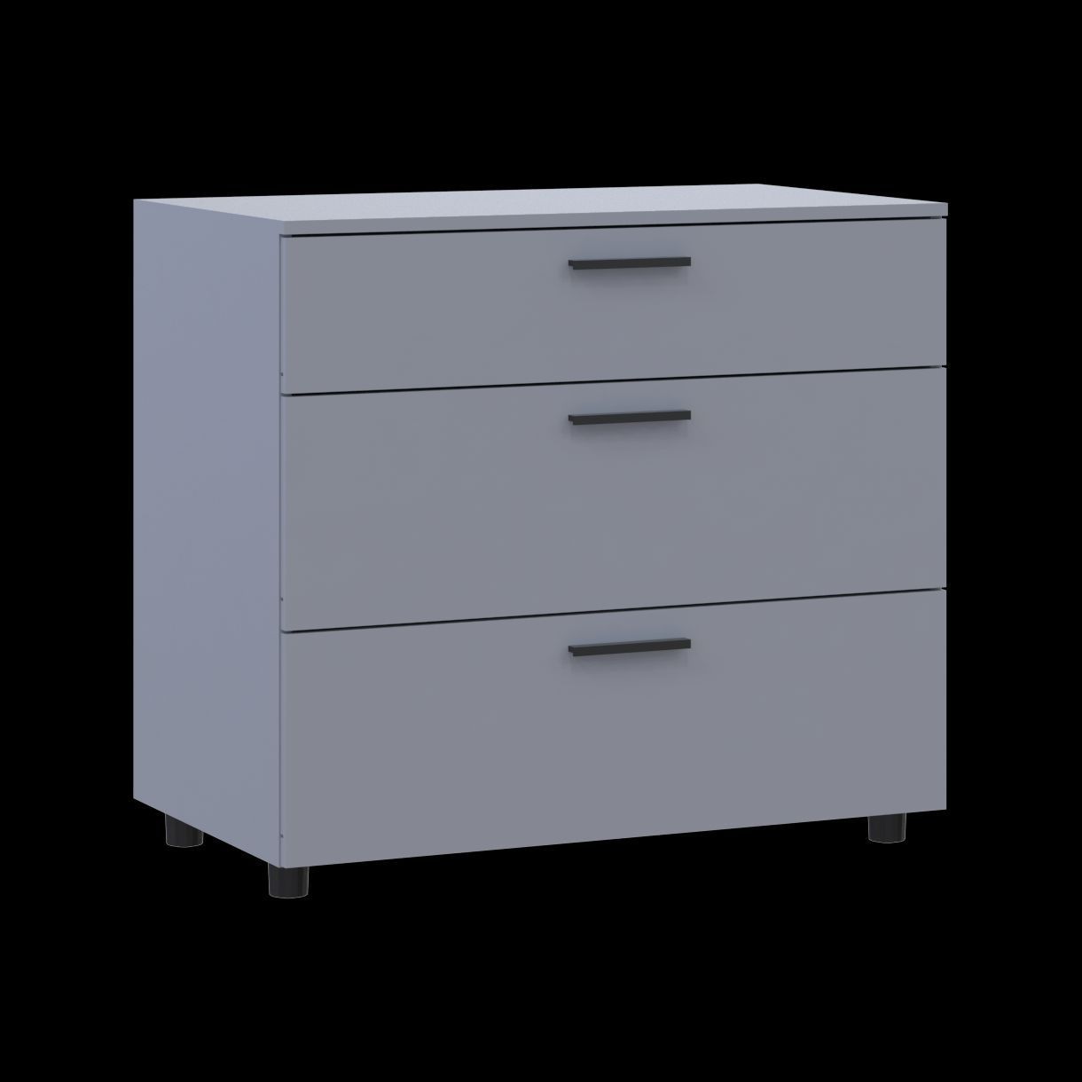 Комод Doros Торн Сірий 3Ш 90х51.6х80 (41510159)